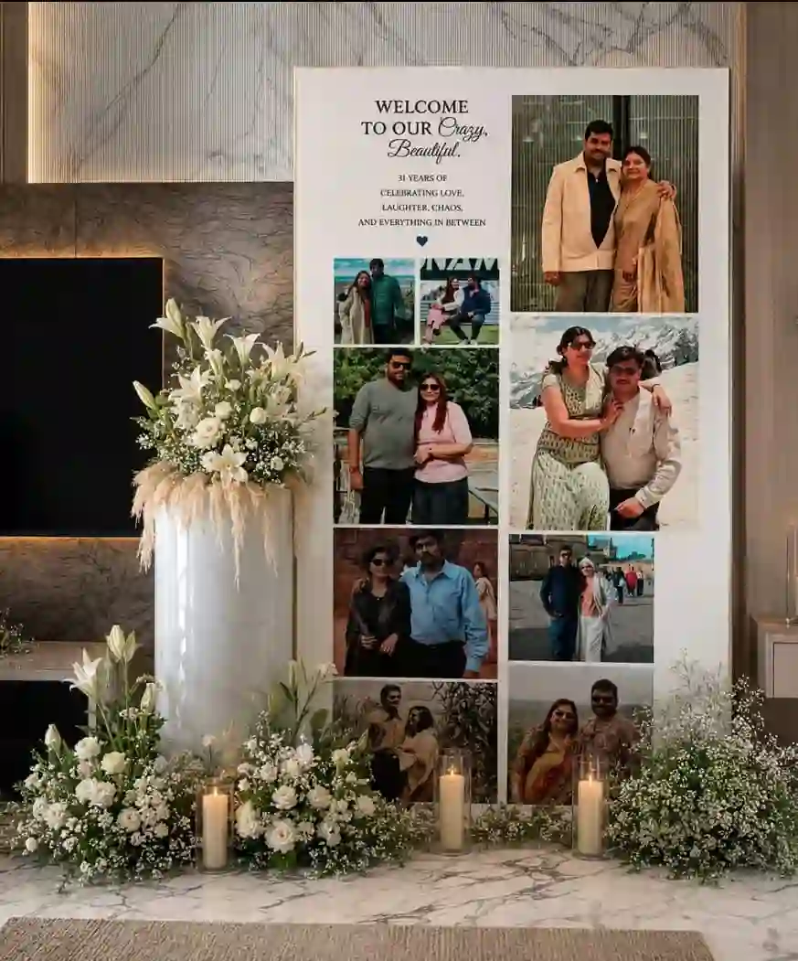 Elegant Love Story Backdrop